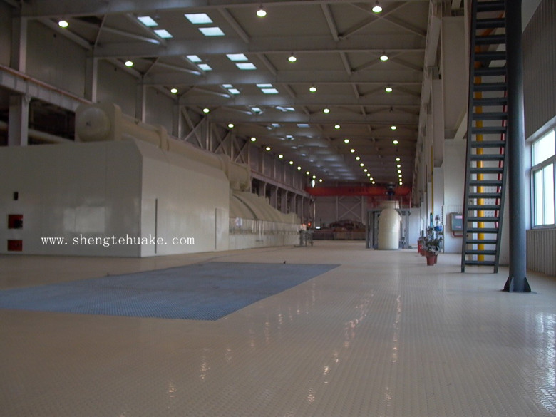 河南鶴壁電廠橡膠地板工程實圖