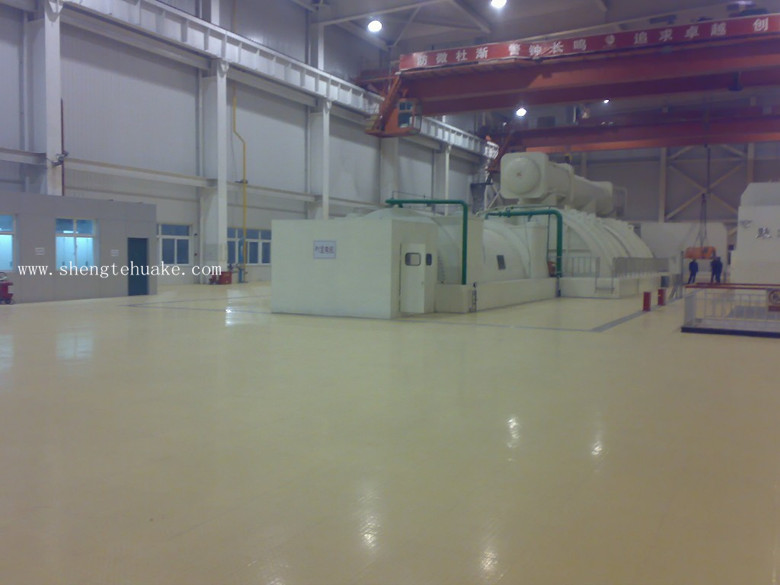 河南鶴壁電廠橡膠地板工程實圖