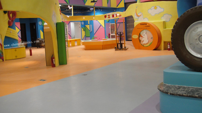 中國科學技術館橡膠地板工程實圖