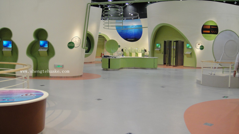 中國科學技術館橡膠地板工程實圖