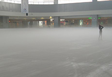 廣東東莞溜冰場橡膠地板工程實圖